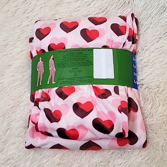 Kate Spade Women's 2 piece pajama set, Hearts - Picture 3 of 4